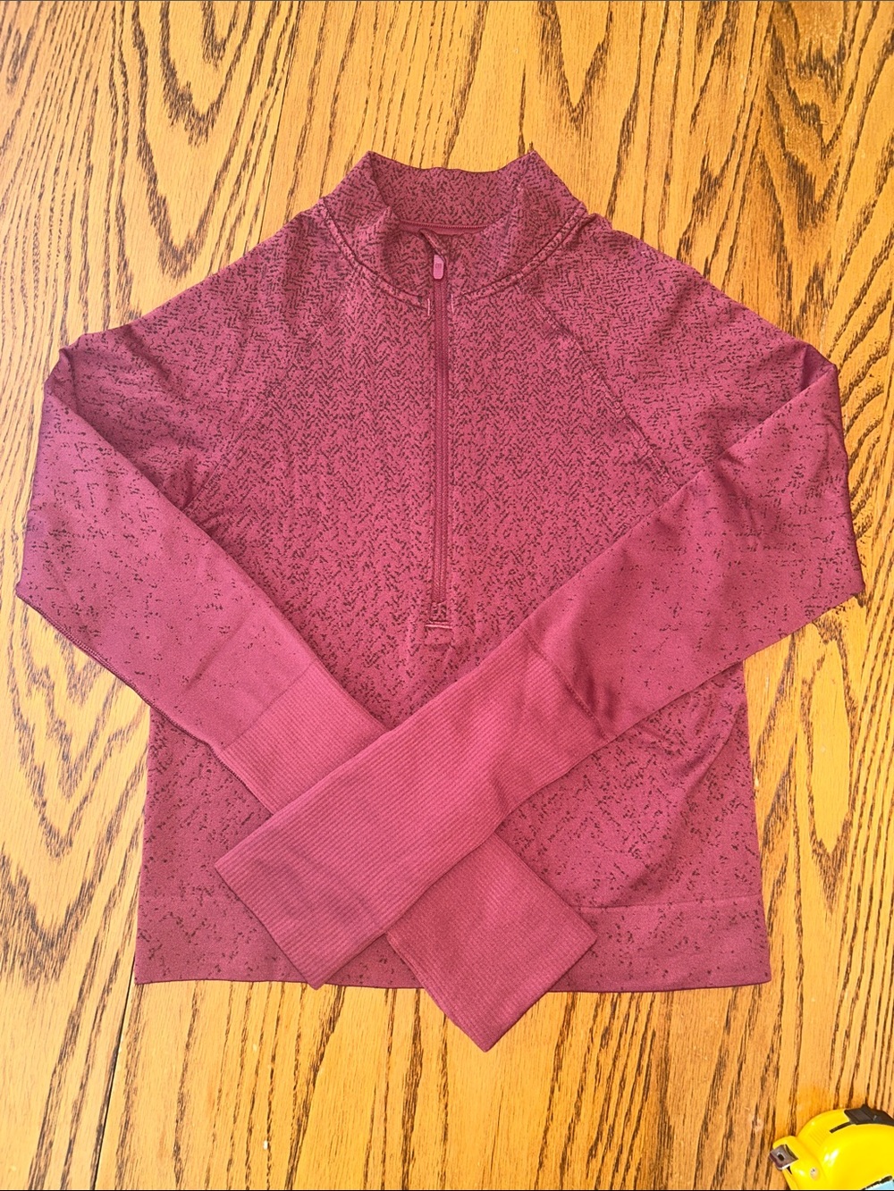 Lululemon Rest Less Cropped Half-Zip - Merlot - EUC